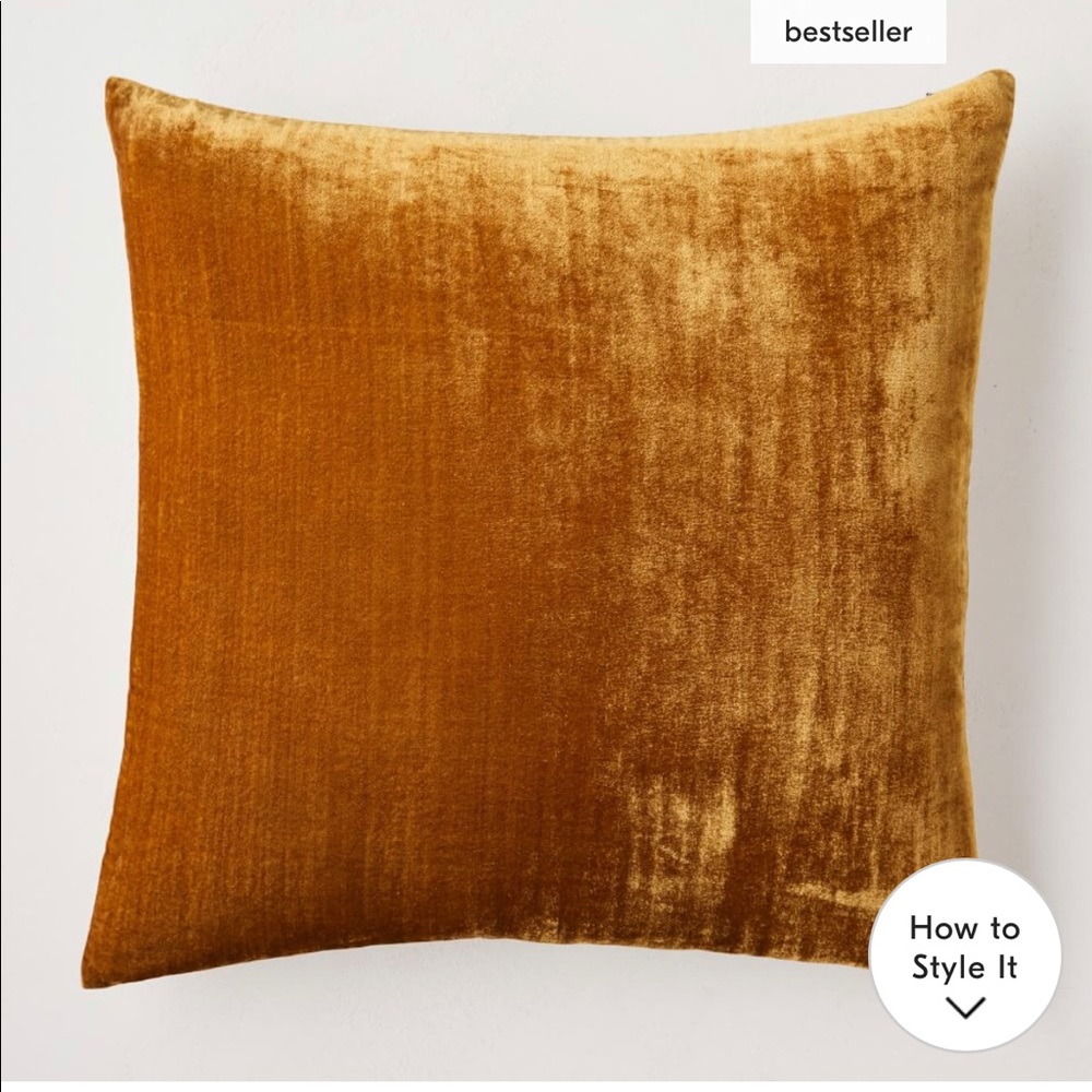 NWT West Elm Lush Velvet Pillow Cover
